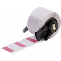 Wraparound Label: 1 in x 1 in, 1 in, Vinyl, Red (Matte), For 16 AWG to 8 AWG Wire Gauge (MPN M6-19-427-RD)