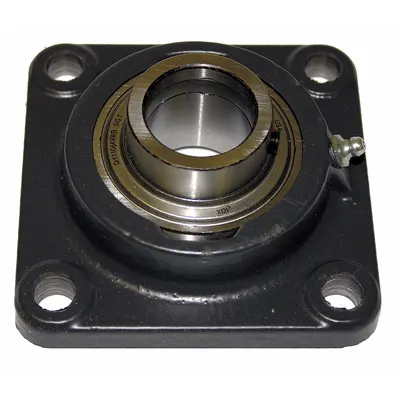 TIMKEN 4 Bolt Flange Bearing: Radial Ball, 1 3/8 in Bore, Cast Iron, Set Screws - General Purpose Flange-Mount Ball Bearings