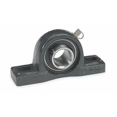 Dayton Pillow Block Bearing: 3/4 in Bore, Cast Iron, Set Screws, 1 5/16 in Shaft Ht - General Purpose Pillow Block Ball Bearings