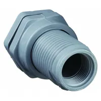 HAYWARD Bulkhead Tank Fitting: CPVC Body, 1/2 in Female NPT Threaded Inside, FKM Gasket (MPN BFA2005TFS)