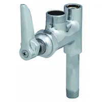 T&S BRASS Spout: Brass, Chrome, 9.73 gpm Flow Rate, Swivel Spout, 2 5/16 in Spout Reach, NPT (MPN B-0155-LN)