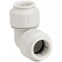 JOHN GUEST Push-Fit Elbow Fitting: 1 in OD x 1 in OD Size, Push-to-Connect x Push-to-Connect (MPN PEI0336)