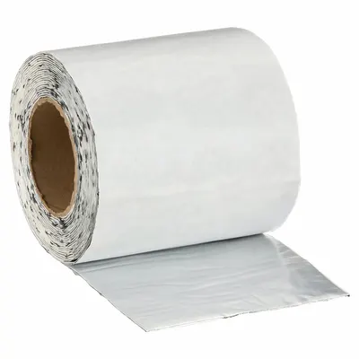 QUICK ROOF Roof Repair Tape: 6 in W, 25 ft L, 45 mil Thick, Silver, For Metal - Roof Tapes