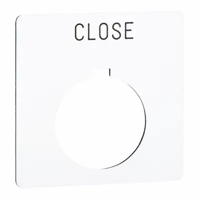 SCHNEIDER Legend Plate: 30 mm Panel Mounting Size, Square - Push-Button Rings & Plates