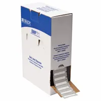 Sleeve Label: 7/16 in x 11/32 in, Polyolefin, White (Matte), For 10 AWG to 20 AWG Wire Gauge (MPN BM-187-175-342-4)