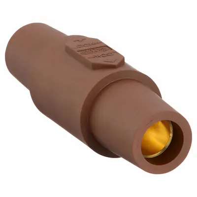HUBBELL Gender Reversing Connector: Female-Female, Brown, 600V AC/600V DC, 400 A - Male-to-Female Reversing Adapters
