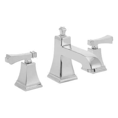 SPEAKMAN Straight Bathroom Faucet: Rainier, Brass, Polished Chrome Finish, 1.2 gpm Flow Rate - Widespread Handle Bathroom Faucets
