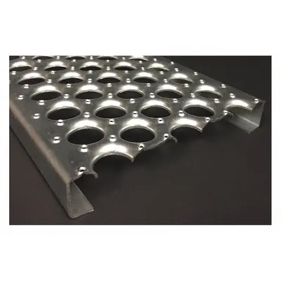 OEM Ladder Tread Channel: Channel, Open Grip, Steel - Stair Treads & Channels