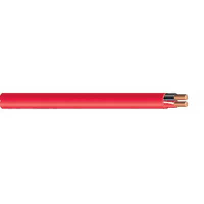 SOUTHWIRE Fire Alarm Cable: 1,000 ft Cable Lg, Plenum, Plenum, PVC, PVC, Red, PVC - Unpaired Unshielded Cables