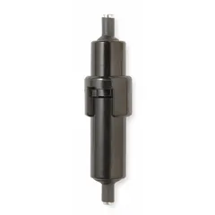 Single-pole, non-rejection block style in-line fuse holder for glass and ceramic fuses. Rated 250 V AC and 125 V DC, compatible with MDQ fuse series. Used for overcurrent protection in control panels, power supplies, and machinery.