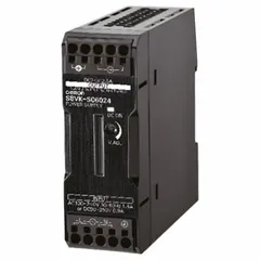 Single-phase DIN Rail mount DC power supply delivering 120 W rated output power at 5 A. Converts 100-240 VAC input to stable 24 VDC for powering industrial control equipment such as PLCs, sensors, and relays in factory automation and control panel applications.