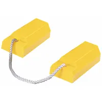 Wheel Chock: Urethane, 11 1/2 in Overall Lg, 4 1/2 in Overall Wd, 5 1/2 in Overall Ht, Yellow, 1 PR (MPN AC3512-P)