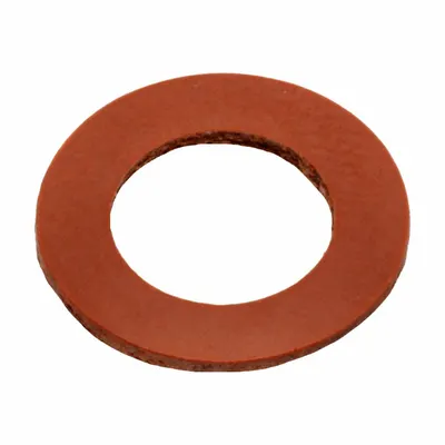 OEM Flat Washer: 1/4 in Screw Sz, Fiber Seal, 0.253 in Inside Dia, 3/8 in Outside Dia - Single-Piece Sealing Washers