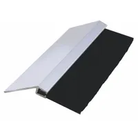 AMERICAN GARAGE DOOR SUPPLY Brush Seal: 45° Angle, Polypropylene, 2 in Brush Lg, 1 1/4 in Holder Lg (MPN BP4122-8)