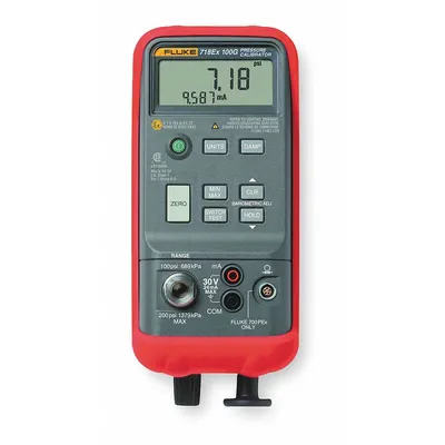 FLUKE Handheld Pressure Calibrator: Fluke-718Ex-300, Included, -12 psi – 300 psi - Standard Handheld Pressure Calibrators