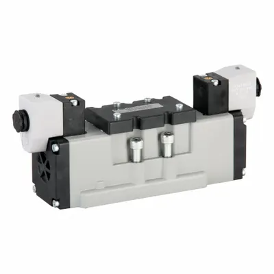 PARKER Solenoid Air Control Valve: Four-Way / Three-Position, 5599-2, Double Solenoid - Parker H Series Directional Control Valves