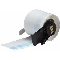 Wraparound Label: 1 1/2 in x 1/2 in, 1/2 in, Vinyl, Blue (Matte), For 10 AWG to 4 AWG Wire Gauge (MPN M6-29-427-BL)