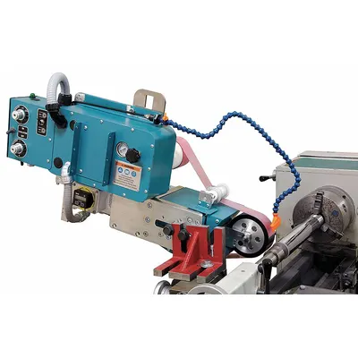 DYNABRADE Tool Post Grinder: 4 in Belt Size, 120V AC, Single Phase - 4" Belt Size Tool Post Grinder