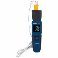 REED INSTRUMENTS Thermocouple Thermometer: -328°F to 2,501°F, For Type K Thermocouple Type (MPN R1640)
