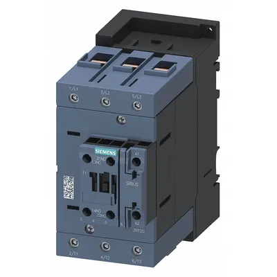 Siemens 3RT20461KB40 Non-Reversing IEC Contactor, 96 A, 24V DC, 3 Poles, 3NO - Non-Reversing IEC Contactors