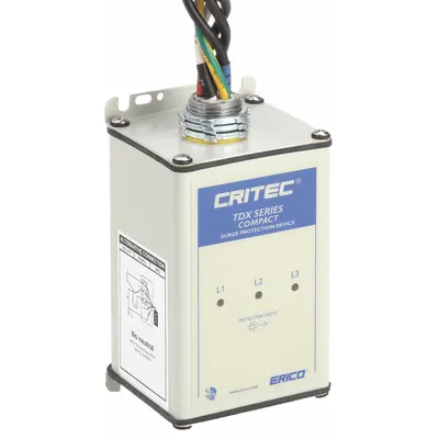 NVENT ERICO Surge Protection Device: Three Phase, 277/480V AC Wye, 1200V (L-L, L-N - External Surface-Mount SPDs