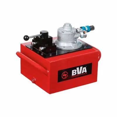 BVA HYDRAULICS Hydraulic Pump: 10,000 psi Max. Op Pressure, 3.7 gal Reservoir Capacity - High-flow Air-Operated Hydraulic Pump Units