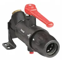 TRANSAIR Push-Fit Elbow Fitting: 1 in OD x 1/2 in Pipe Size, Push-to-Connect x NPT, Brass, Black (MPN 6679 25 22GR)