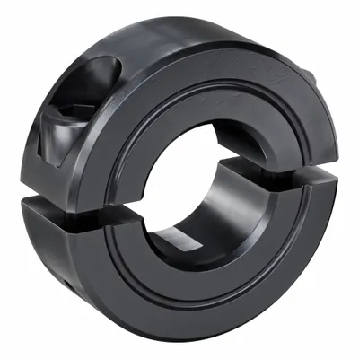 RULAND MANUFACTURING Shaft Collar: 2-Piece, Inch, Round, Clamp-On, 7/16 in Bore Dia - Steel Shaft Collars
