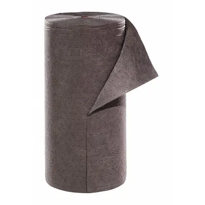 PIG Sorbent Roll: 300 ft Lg, 30 in Wd, Gray, Polypropylene, 300 ft Roll Lg - Sorbent Rolls
