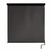 KEYSTONE FABRICS Sun Shade: Dark Brown, 7 ft Valence Wd, Pole and Crank, 90% UV Protection, Right (MPN O70.78.90)