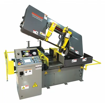 MARVEL Band Saw: Horizontal, 230V AC, 13 in x 14 in, 60 to 330 SFPM, 0°, 3 Phase - Non-Mitering Automatic Horizontal Band Saws