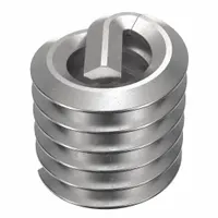 HELI-COIL Helical Insert: Tanged Tang Style, Free-Running, #6-32 Thread Size, 100 PK (MPN A1185-06CNW207)