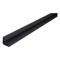 LORIENT Smoke and Draft Seal: Fin, Self-Adhesive Mounting, Std, Flex Elastomer/Rigid PVC, Charcoal (MPN 5025C-84)