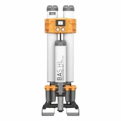 7-stage compressed breathing air purifier with 65 cfm flow rate, 1/2 in NPT connections, IP55 enclosure, operating range 41°F to 95°F and 58 psig to 232 psig. Removes contaminants from compressed air systems for applications such as painting, sandblasting, and laboratory environments.