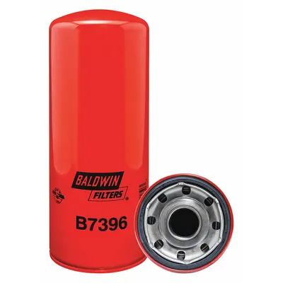 BALDWIN FILTERS Oil Filter: B7396, LF3325, 1 1/2"-12 Thread Size, 11 5/16 in Overall Ht - Spin-On Oil Filters