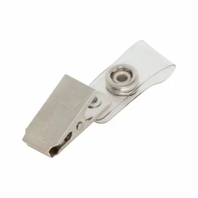 CHUMS Badge Holder: Clip, Horizontal/Vertical, 2 in Overall Ht, 1/2 in Overall Wd - Clips for Badges