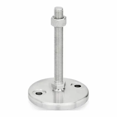 JW WINCO Male-End Leveling Mount: Swiveling Stud, 1/2"-13 Thread Size, 3.15 in - Swivel Male Leveling Mounts