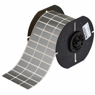 BRADY Pre-Cut Label Stock Roll: 1/2 in x 1 in, Acrylic, Permanent Adhesive, 7,000 Labels - Brady Thermal Transfer Precut Label Rolls