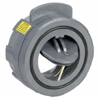 HAYWARD Wafer Check Valve: Swing, Inline Valve Body, 2 in Pipe Size, Wafer, PVC, For Water Media (MPN WCV1200ES)