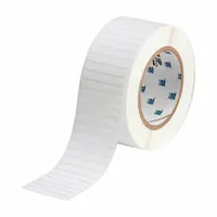 Pre-Cut Label Stock Roll: 13/64 in x 2 1/2 in, 13/64 in, Autoclavable Polyester, White (MPN THT-142-481-2.5)