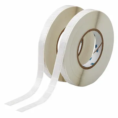 BRADY Pre-Cut Label Stock Roll: 1/2 in x 1/2 in, 11/16 in x 1/2 in, Polyimide - Brady Precut Label Rolls