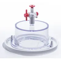 Vacuum Desiccator: Vacuum, Rectangular, 0.02 cu ft Capacity, Polycarbonate, 6 3/4 in Overall Dia (MPN F41099-0000)