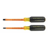 KLEIN TOOLS ESD Safe Insulated Screwdriver Set: 1-10 Pieces, 2 Pieces, Phillips/Slotted Tip (MPN 33532-INS)