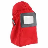 This abrasive blasting hood includes a 5x6 inch lens and a bump cap for head and face protection during blasting operations. It is designed for use with ALC models 40024 and 40025