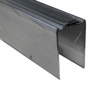OEM APPROVED VENDOR Aluminum Mop Door Kick Plate, 3 in Ht, 36 in Wd, MPN 19-705A - Mop Door Kick Plates