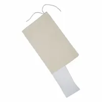 Natural cotton single-drawstring bag measuring 6-1/2 inches long by 10 inches wide. Sold in a 50-pack. Suitable for storing, organizing, and transporting small parts, tools, or supplies in industrial and institutional settings