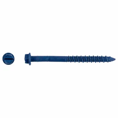 TAPCON Hex-Head Screw Anchors, 1/4 in Dia, Steel, 100 PK