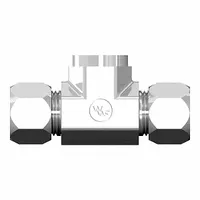 WEATHERHEAD Compression Tee Fitting: 1/2 in OD x 1/2 in OD x 3/8 in Pipe Size, Steel (MPN 7655X08X08X06)