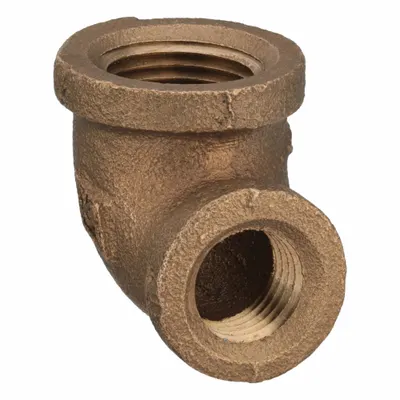 OEM APPROVED VENDOR 3/8 in x 1/4 in Female NPT Threaded Elbow for Potable Water - Threaded Low-Pressure Pipe Fittings for Potable Water