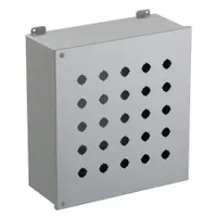 HAMMOND Push Button Enclosure: 22mm, 25 Holes, Carbon Steel, NEMA 12 (MPN 1489MP25)